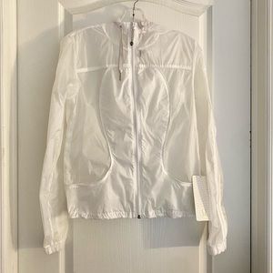 Lululemon Transparent-See Jacket White Size 6 Sz 6 New with Tags attached NWT